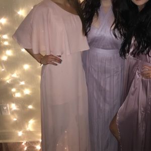 Blush Lulus bridesmaids dress